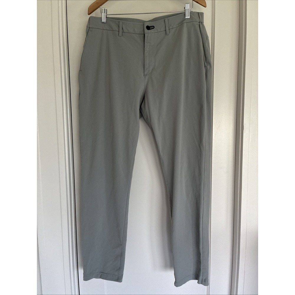 Public Rec Pants Mens Gray Tapered Gamechanger All Day Everyday Fog 36x32